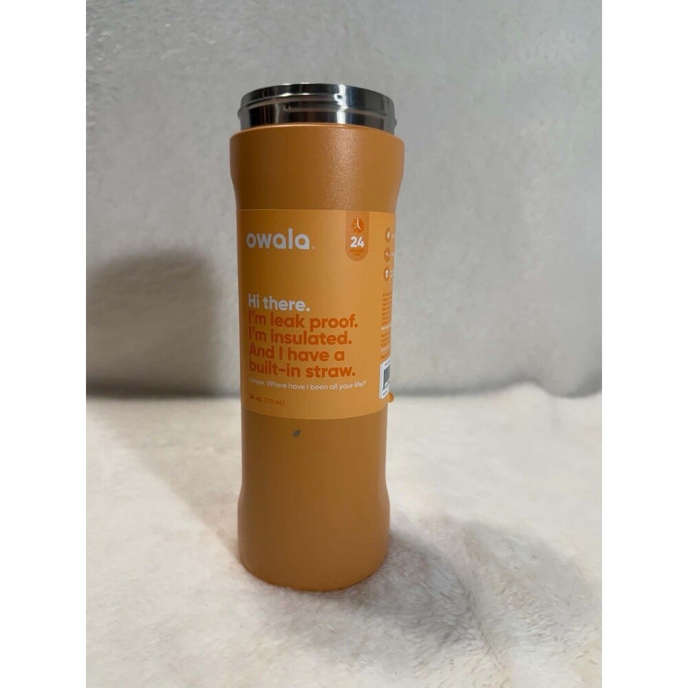 Owala 24oz SmoothSip Coffee Tumbler Tangy Tango Orange READ